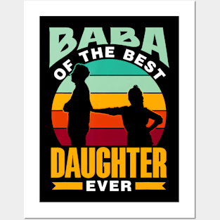 Baba Of The Best Daughter Ever Dad Arabic Persian Baba Posters and Art